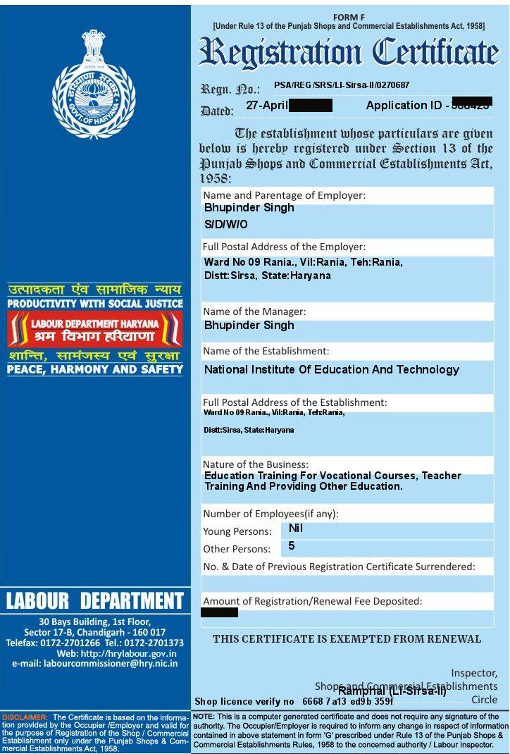 Niet Education Council New Delhi